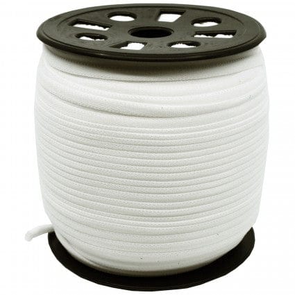 White Braided Elastic - 1/6" - Sold by the Yard