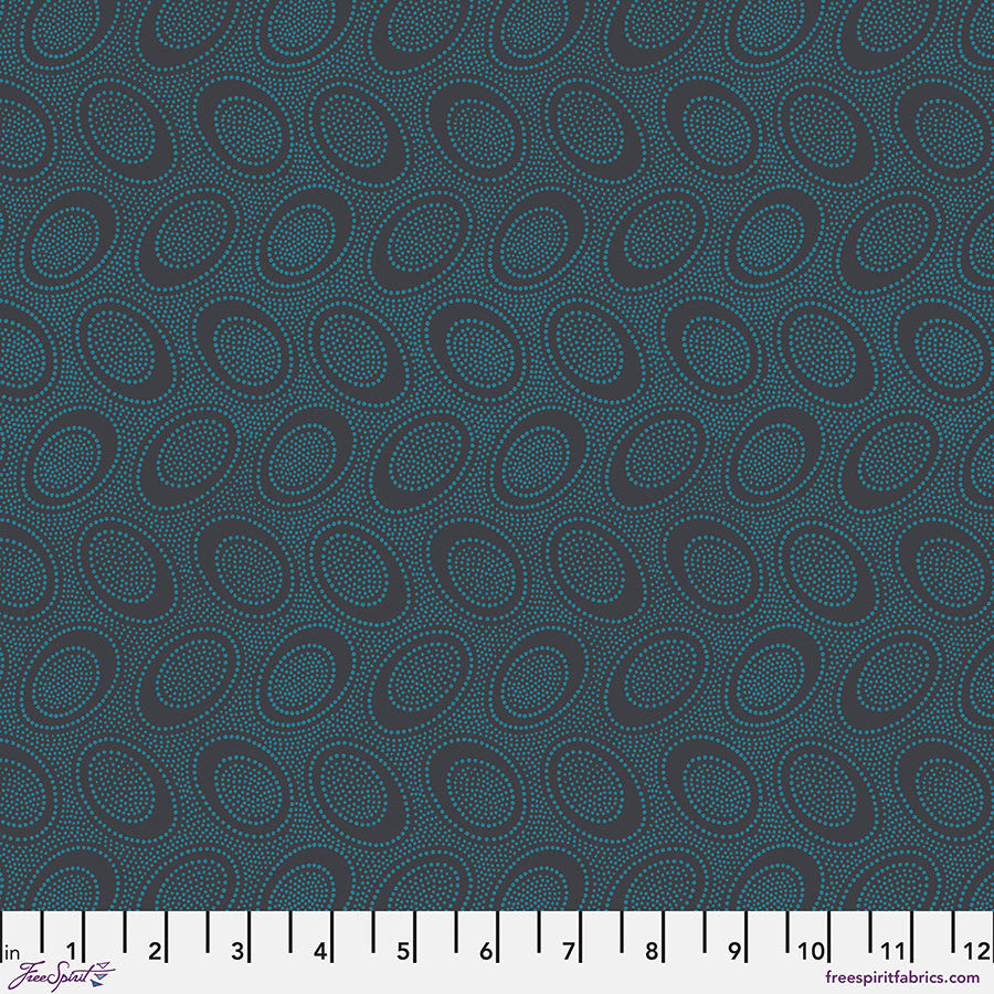 Aboriginal Dot in Charcoal - Kaffe Fassett for the Kaffe Fassett Classics Collective - Half Yard