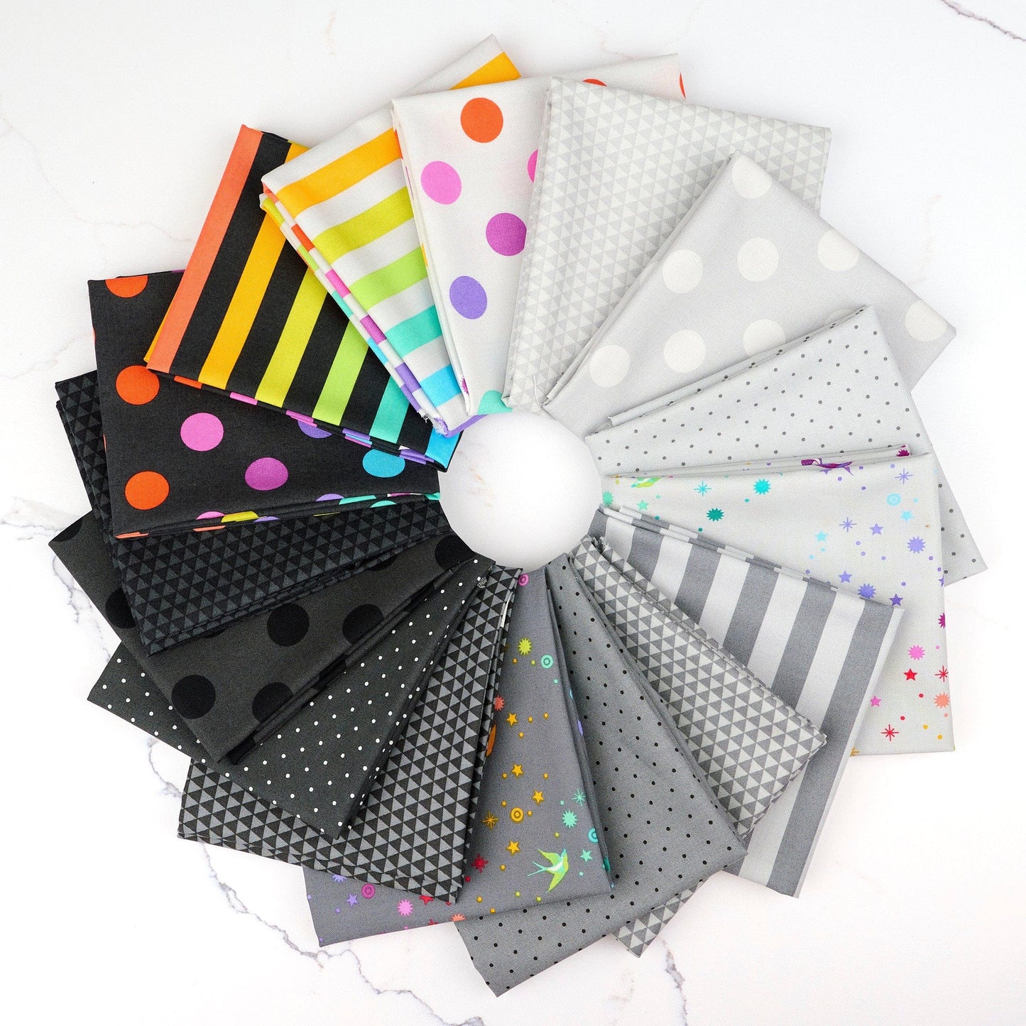 True Colors 10-Inch Charm Pack by Tula Pink - Fall 2025, 42 pieces