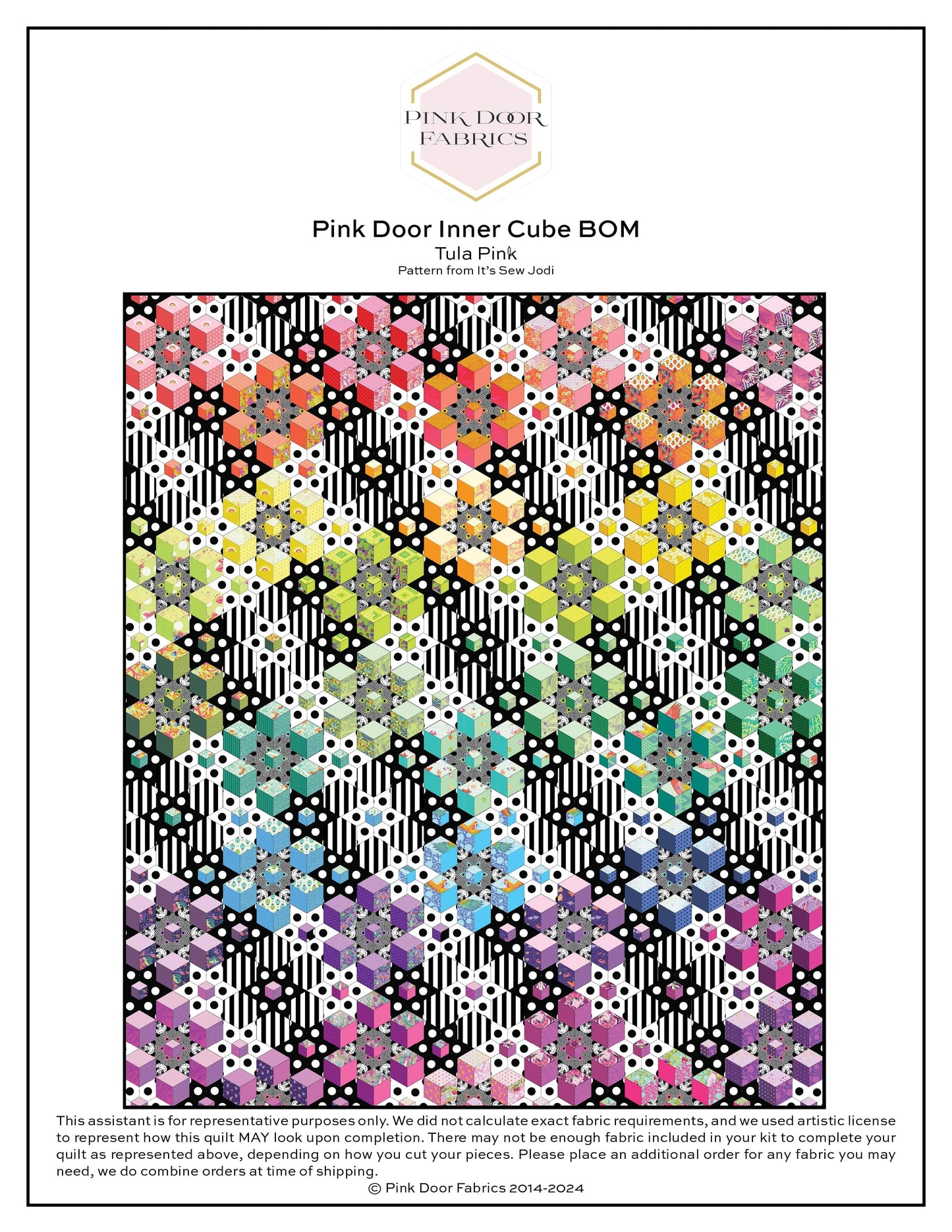 Inner Cube BOM - Quilt Pattern Addendum - It's Sew Jodi