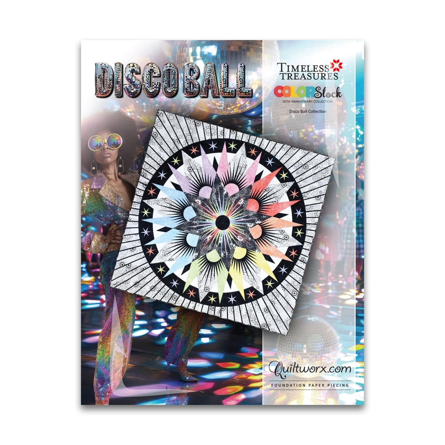 Disco Ball Pattern - Quiltworx - JNQ00222P6 - Printed Pattern