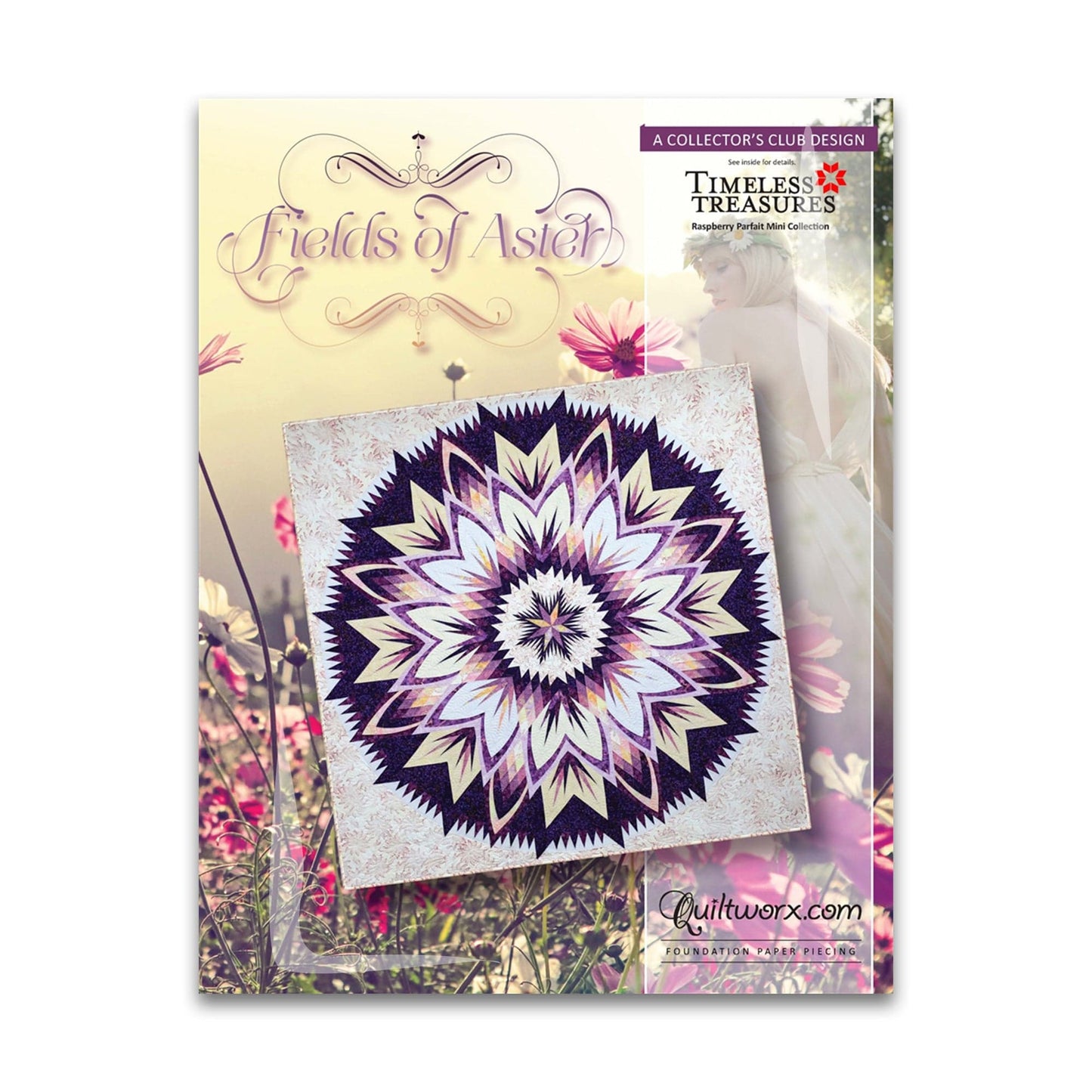 Fields of Aster Pattern - Quiltworx - JNQ00252P10 - Printed Pattern