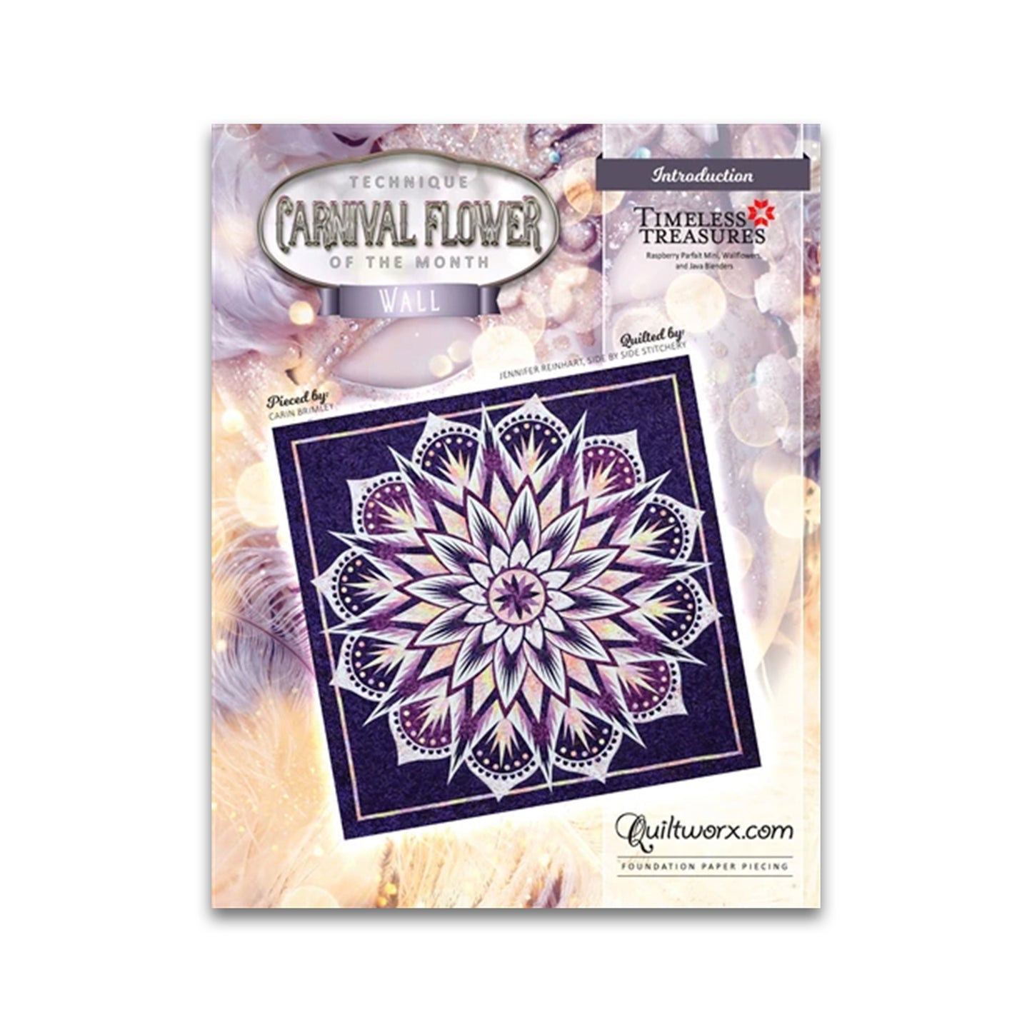 Carnival Flower Wall Quilt Pattern - Quiltworx - JNQ00282P1