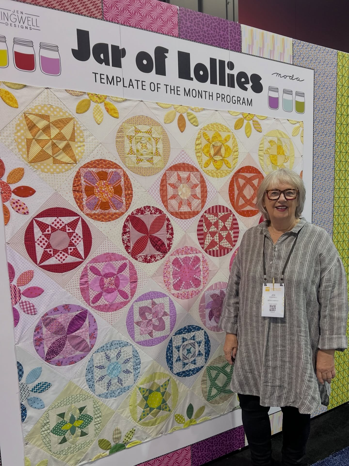 Jar of Lollies Block of the Month, by Jen Kingwell