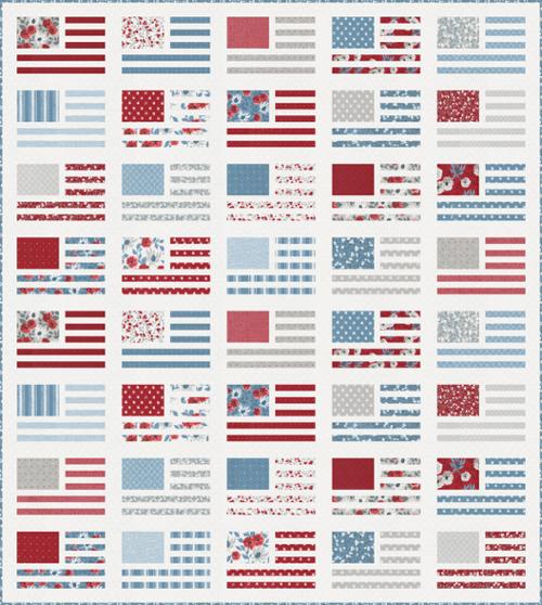 PREORDER - Old Glory Kit - KIT5200 - Miss Americana Quilt Kit