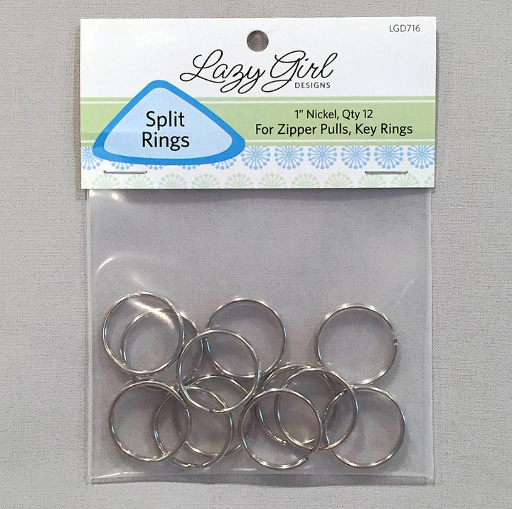 Lazy Girl Designs - Split Rings in Nickel - 12pk - LGD716