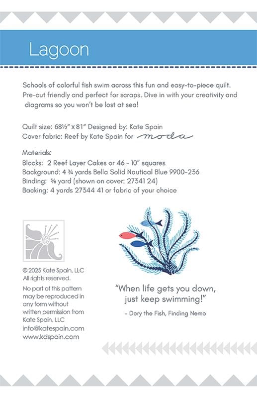 Lagoon - Kate Spain - KS 2501 - Printed Pattern