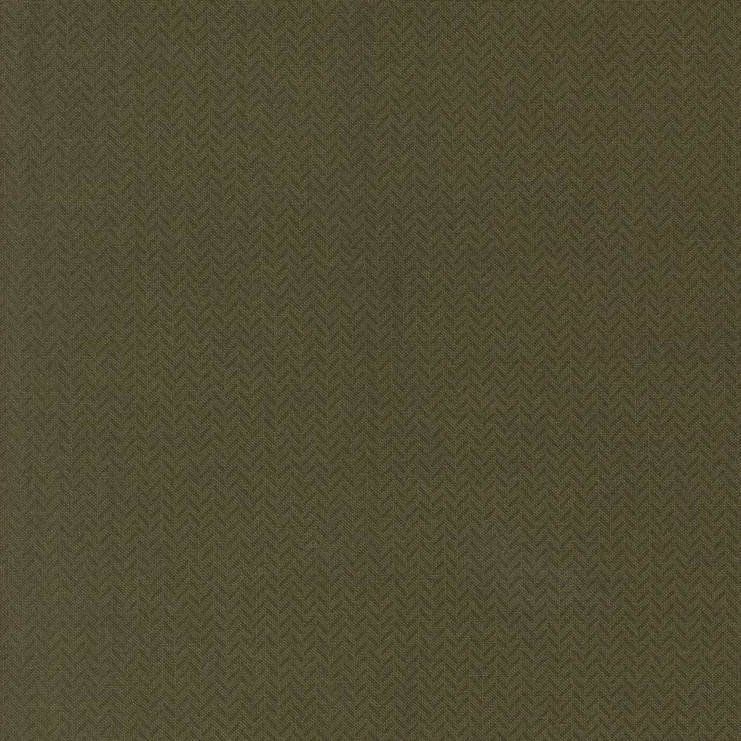 Yule Herringbone in Wintergreen quilting fabric, part of the Berry & Pine fabric collection by Lella Boutique (SKU: 5246 13)