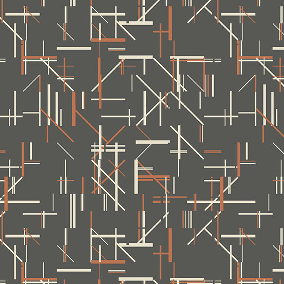 PREORDER - Verdigris - Midtown in Smoke - A-828-C - Half Yard