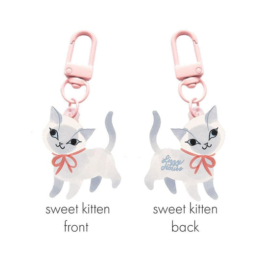Sweet Kitten Zipper Pull - Funny Valentine by Lizzy House (Preorder)