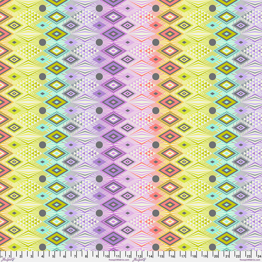 Tabby Road Deja Vu - Disco Lucy in Prism - Tula Pink - PWTP232.PRISM - Half Yard