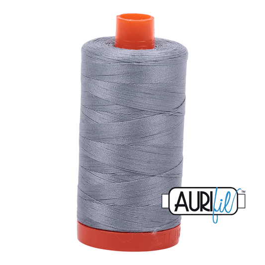 Aurifil Cotton Mako Thread - 50wt - 1300m Spool - Light Blue Gray - MK50SP2610