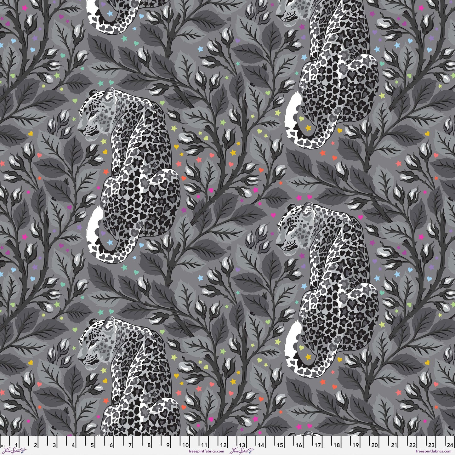 Birthmark in Shadow minky fabric, part of the Graywork fabric collection by Tula Pink (SKU: MKTP010.SHADOW)