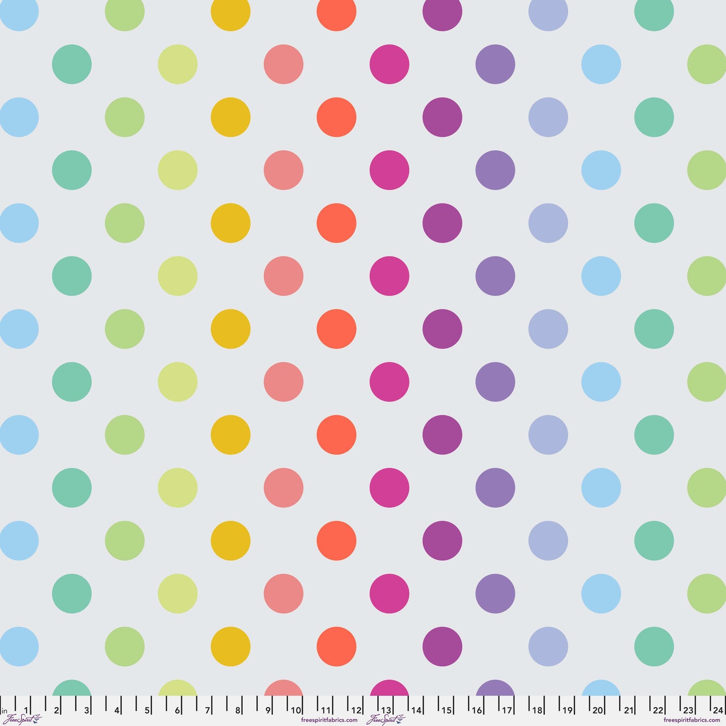 Disco Poms in Whisper minky fabric, part of the True Colors fabric collection by Tula Pink (SKU: MKTP011.WHISPER)