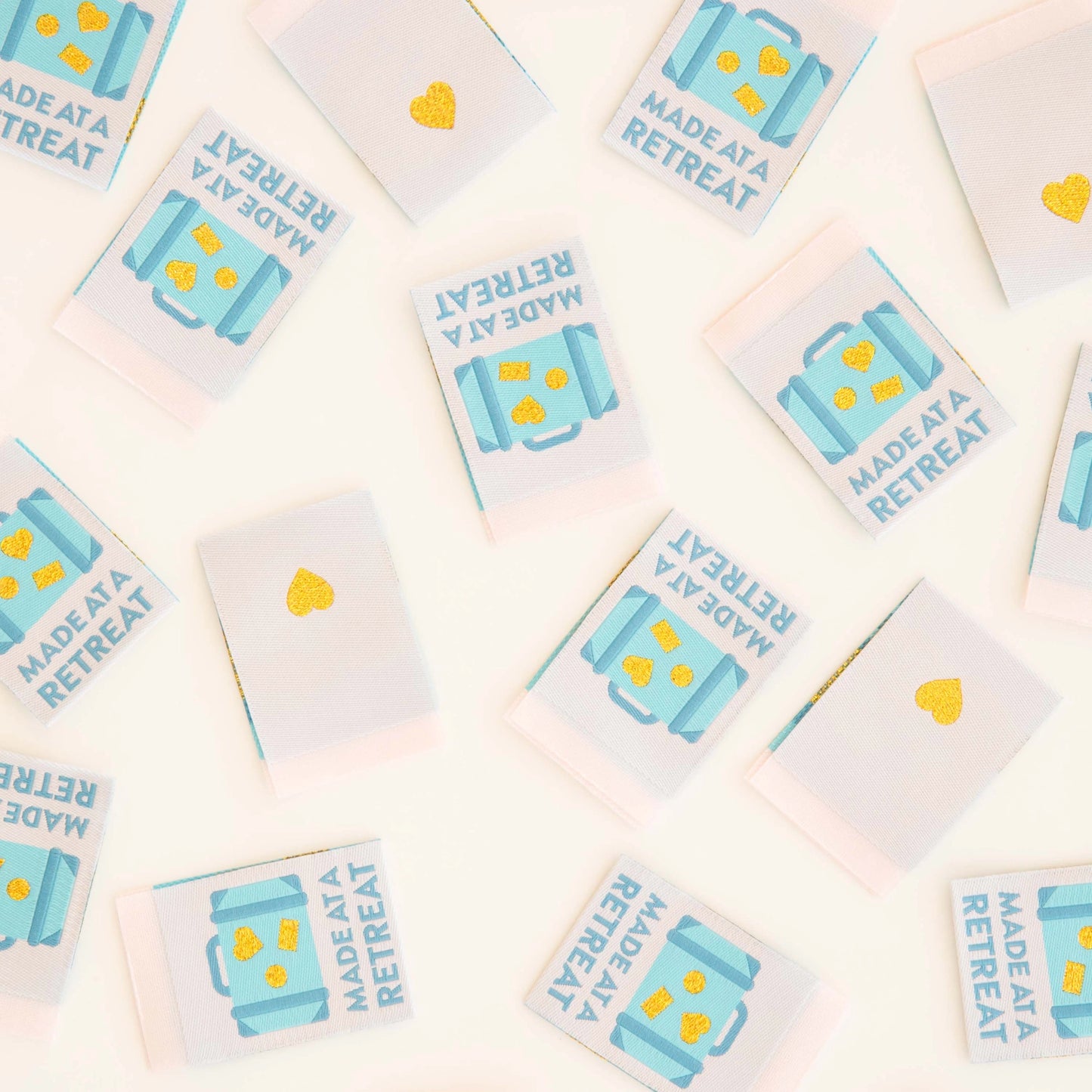 Sarah Hearts - Made at a Retreat - Sewing Woven Clothing Label Tags - LP190