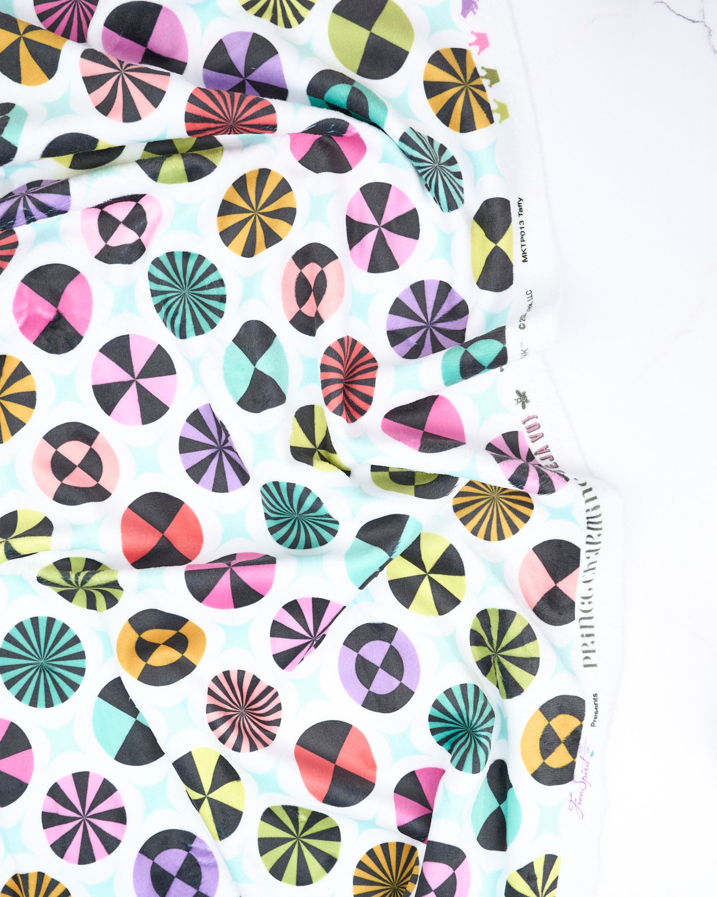 Taffy - Prince Charming Déjà Vu MINKY by Tula Pink - Half Yard (Preorder)