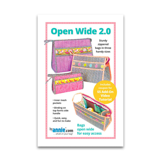 Open Wide! 2.0 - Patterns by Annie - Tote Pattern - PBA246-2