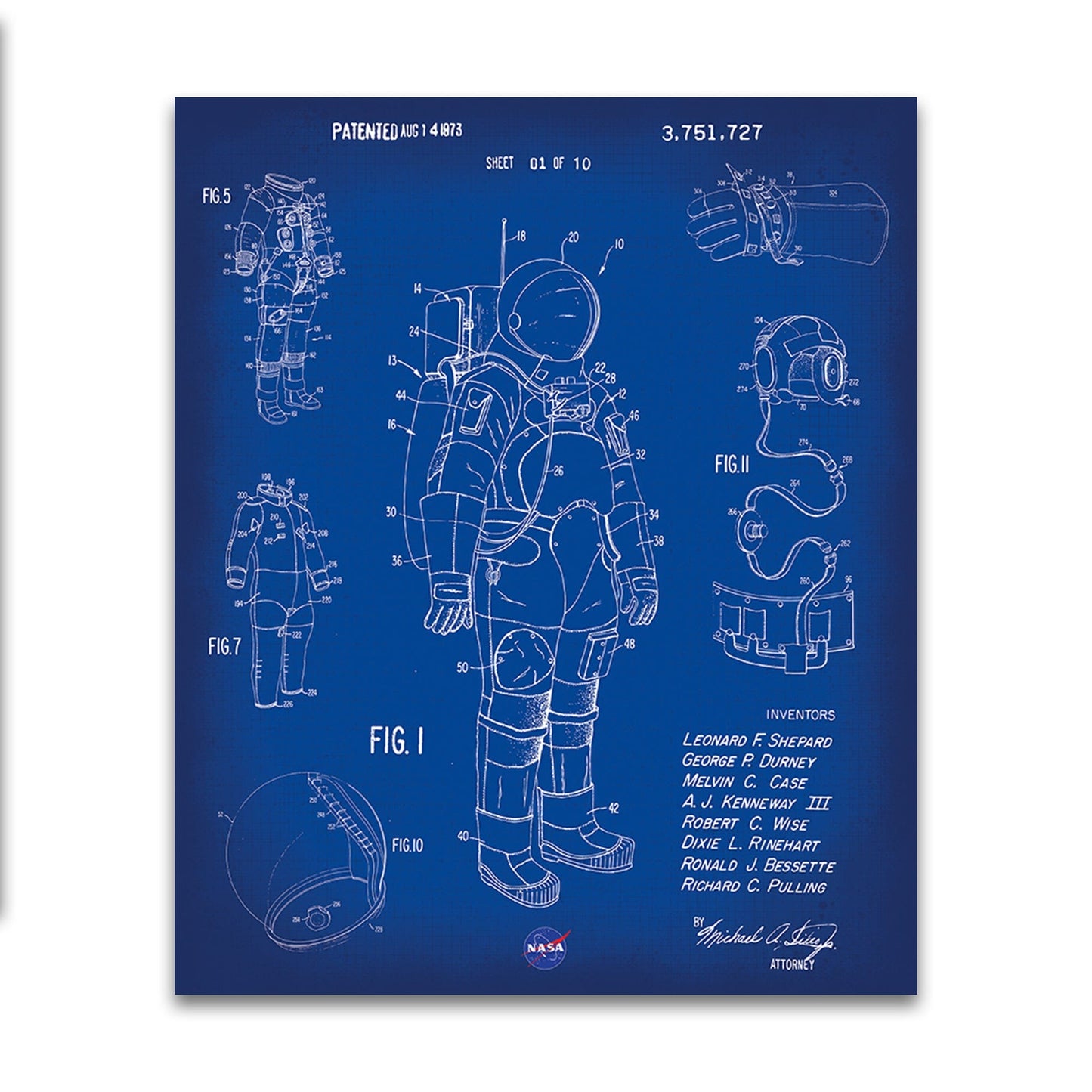 Outer Space By Nasa - 36" X 43" Spacesuit Panel - RBD Designs - P15487-PANEL