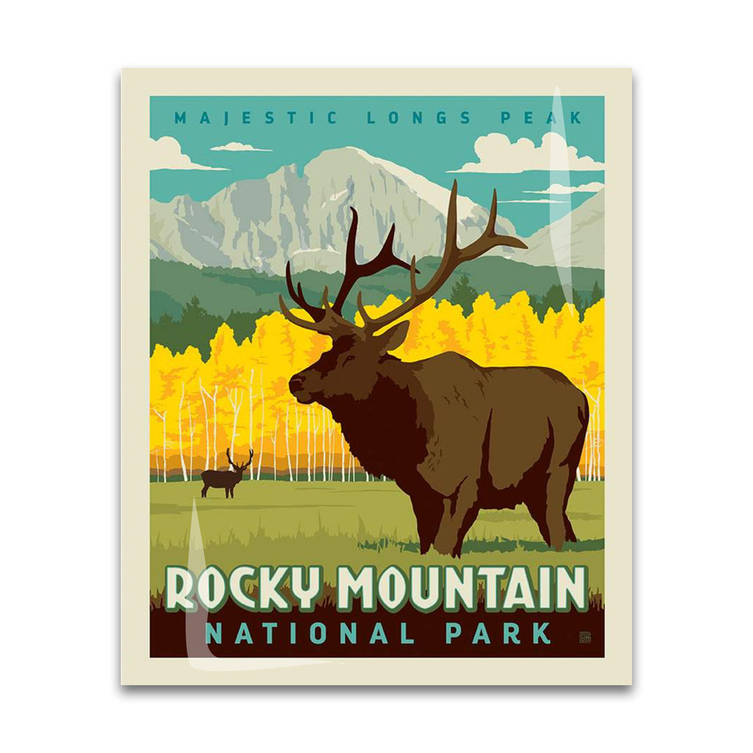 PREORDER - National Parks - 36" X 43.5" Poster Panel Rocky Mountain - Anderson Design Group - P8930-ROCKY - PANEL