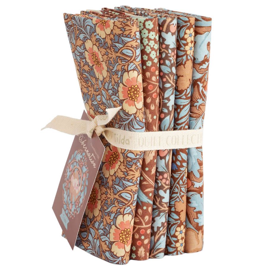 Hibernation Fat Quarter Bundle 5 pcs - Pecan/Hazel - TIL300171