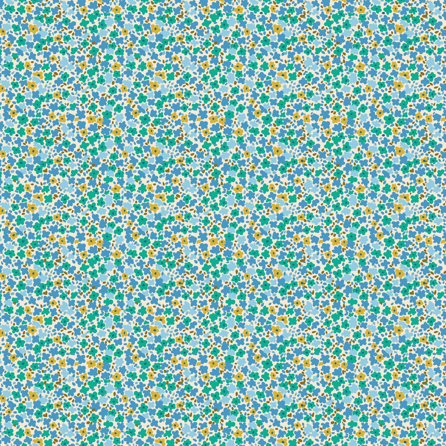 Ditsy in Julep quilting fabric, part of the Petite Prints fabric collection by August Ellery (SKU: PWAE001.JULEP)