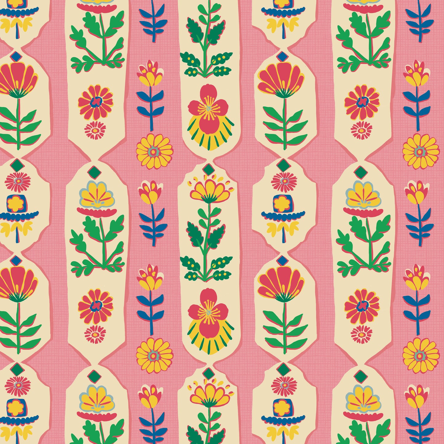 Primrose Path quilting fabric, part of the Stannie & Lloyd fabric collection by August Ellery (SKU: PWAE004.BLOOM)