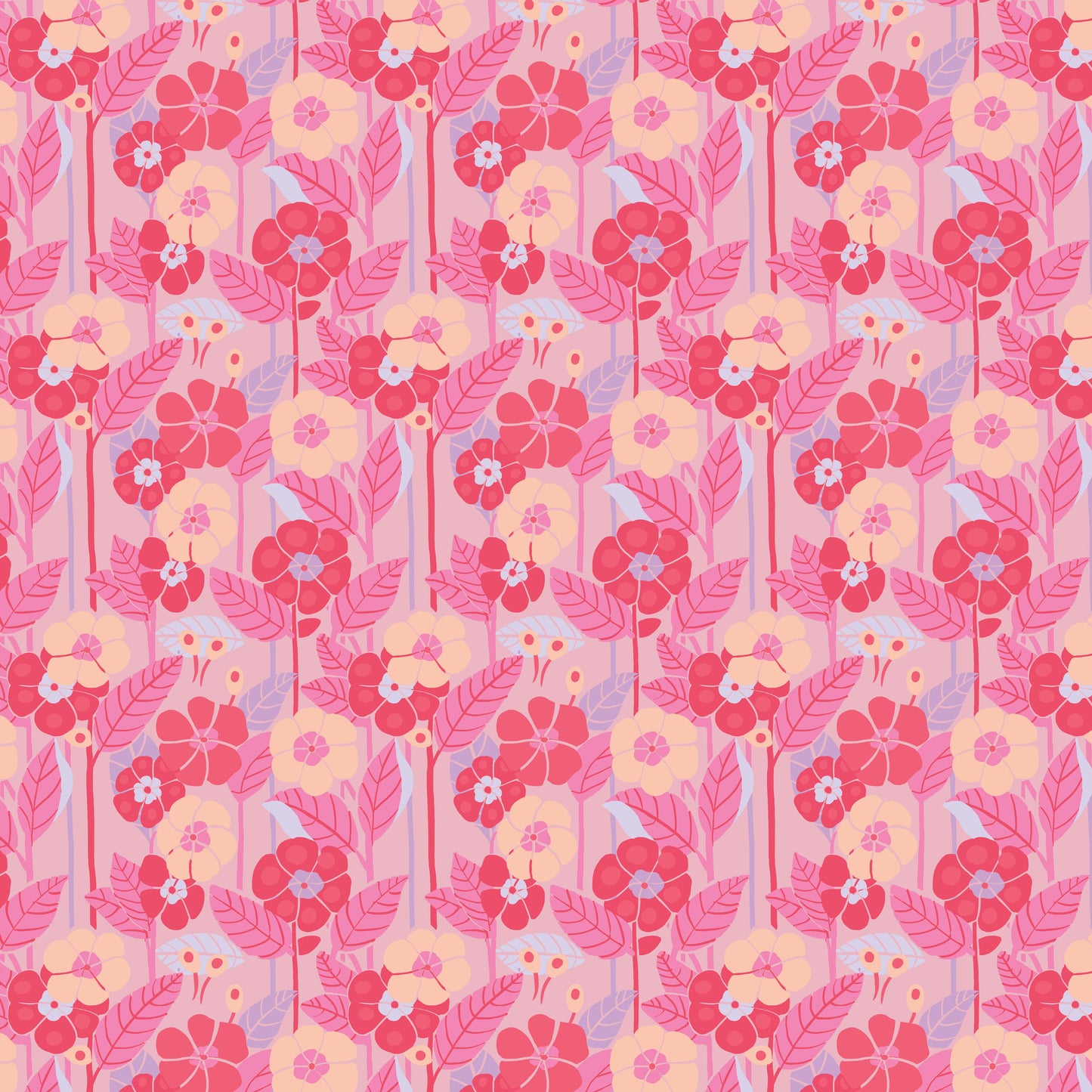 Emma's Garden quilting fabric, part of the Stannie & Lloyd fabric collection by August Ellery (SKU: PWAE006.BLOOM)