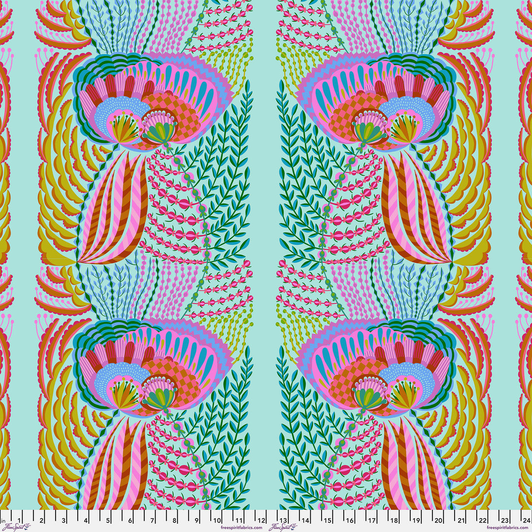 PREORDER - Our Fair Home - Compromise in Aqua - PWAH205.AQUA - Half Yard