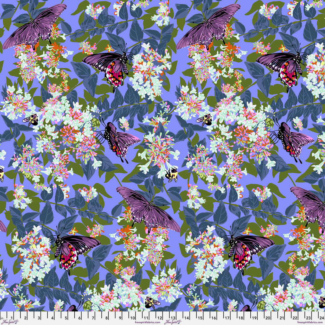 PREORDER - Our Fair Home - Neighborly in Periwinkle - PWAH209.PERIWINKLE - Half Yard