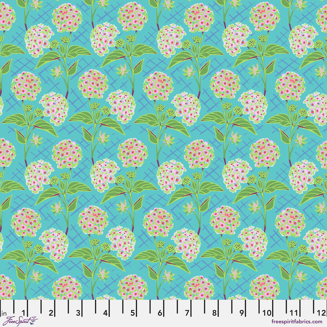 PREORDER - Our Fair Home - Trellis in Pond - PWAH213.POND - Half Yard