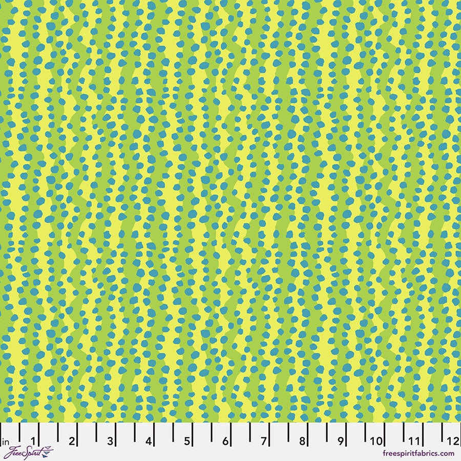 SM Bubble Stripe in Yellow quilting fabric, part of the Kaffe Fassett Collective fabric collection by Brandon Mably (SKU: PWBM097.YELLOW)