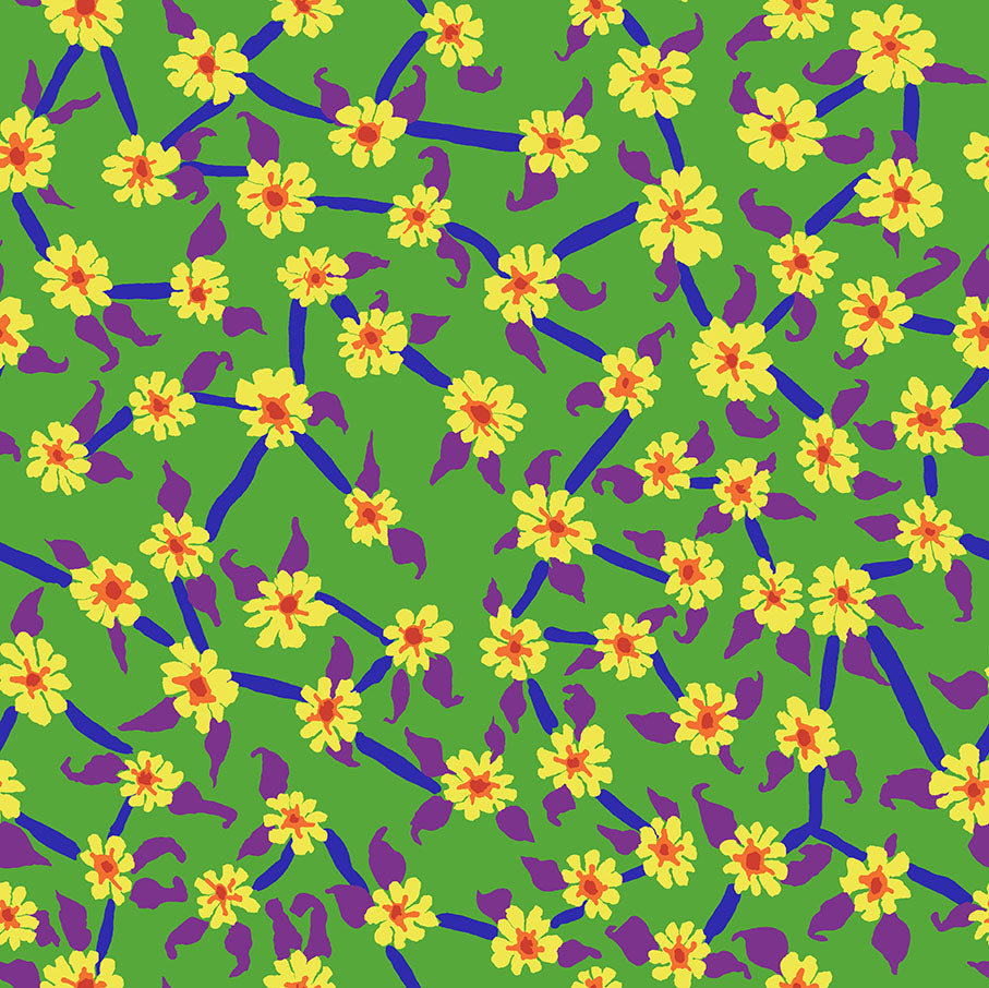 Mayflower in Green - Kaffe Fassett Collective - Half Yard