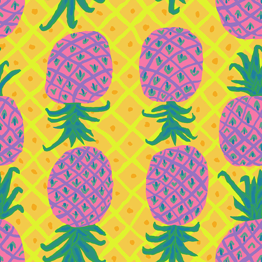 Upside Down in Yellow - Kaffe Fassett Collective - Half Yard