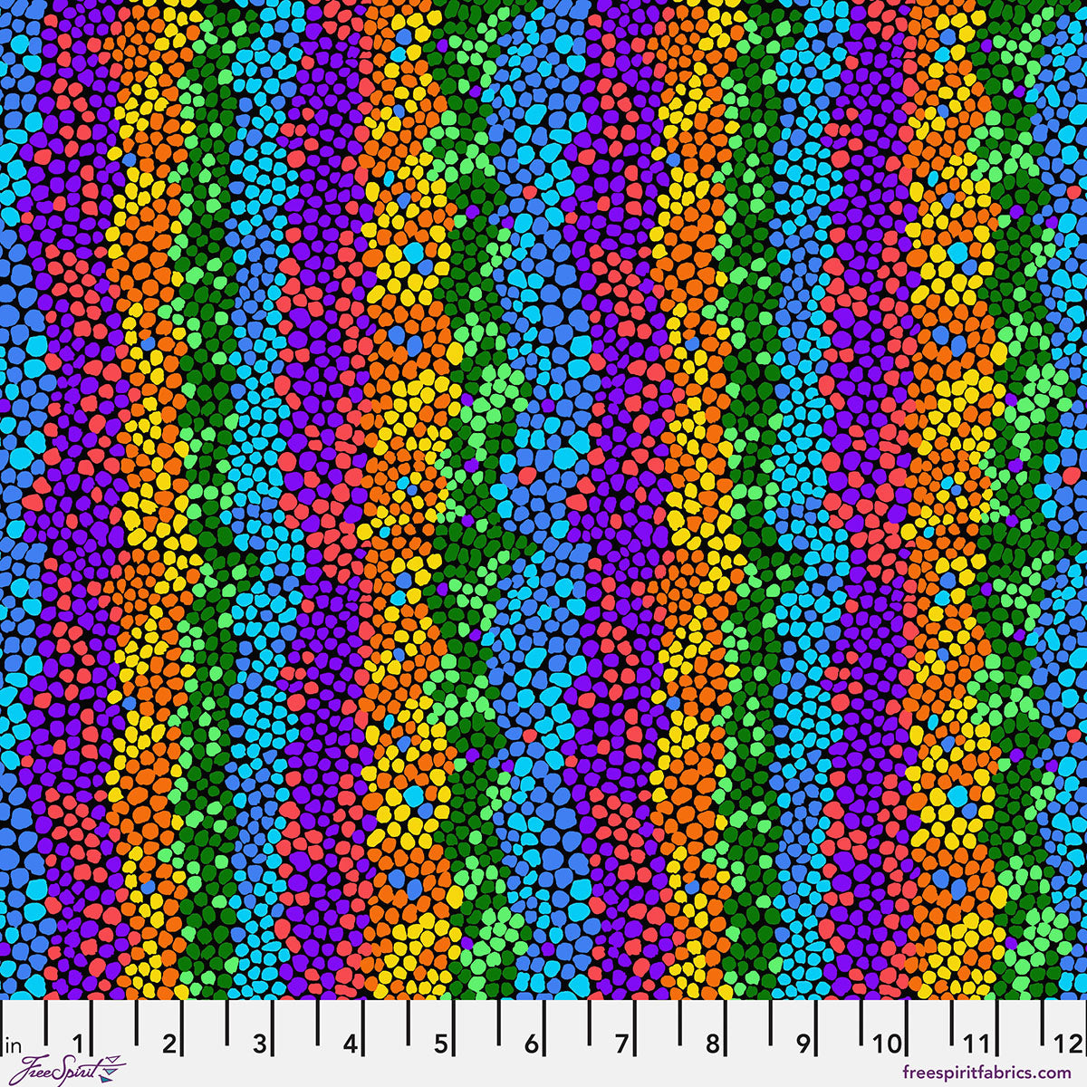 SM Pebble Mosaic Bright quilting fabric, part of the Bits & Bobs fabric collection by Brandon Mably (SKU: PWBM110.BRIGHT)