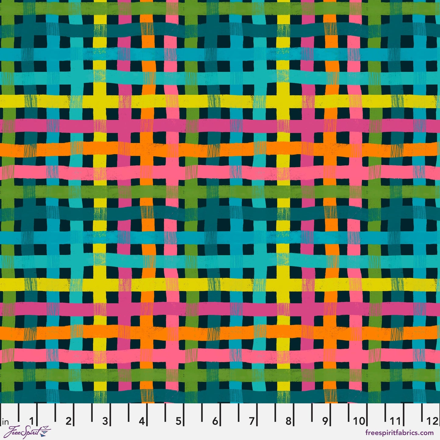 Fun Fun Fun quilting fabric, part of the What the Bird Said fabric collection by Cori Dantini (SKU: PWCD156.XMULTI)