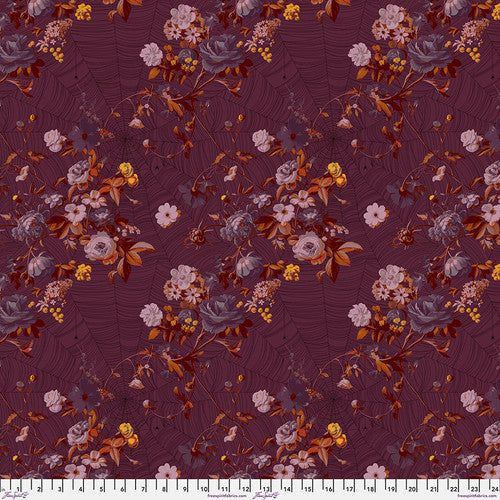 Vining in Cabernet - Enrapture by Giucy Giuce - Half Yard Fabric (Preorder)