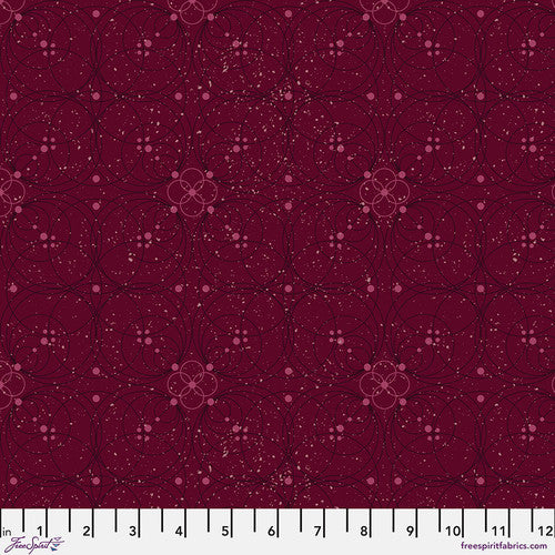 Flourish in Garnet - Enrapture by Giucy Giuce - Half Yard Fabric (Preorder)