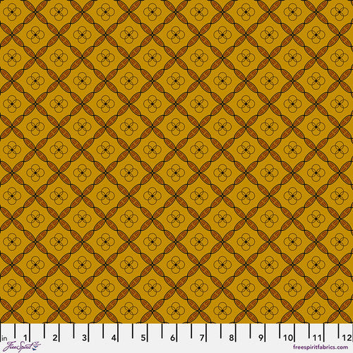 Tiles in Carnelian - Enrapture by Giucy Giuce - Half Yard Fabric (Preorder)