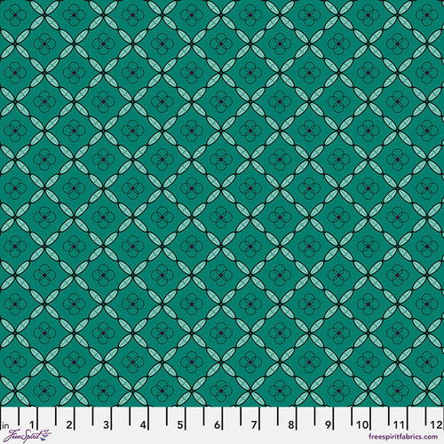 Tiles in Emerald - Enrapture by Giucy Giuce - Half Yard Fabric (Preorder)