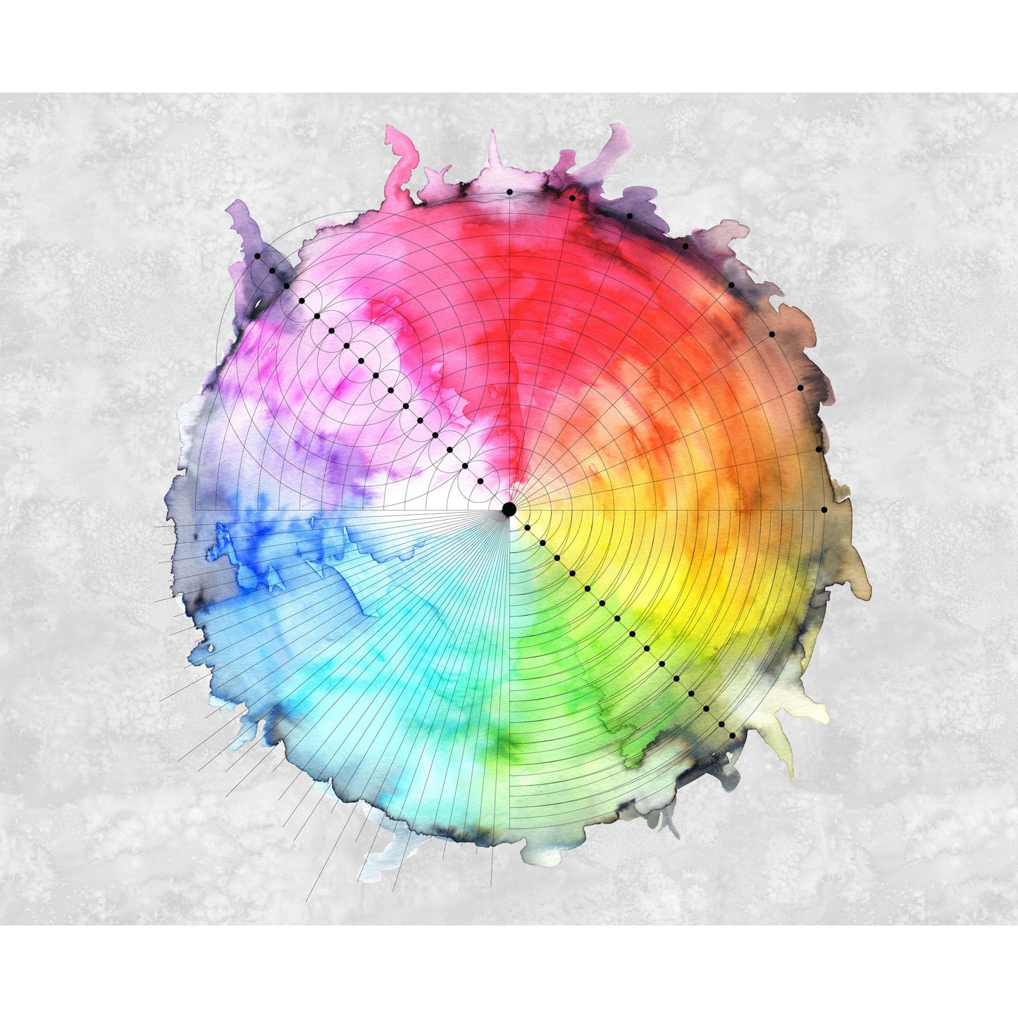 Color Wheel 36" x 44" Panel - Hue by Giucy Giuce (Preorder)