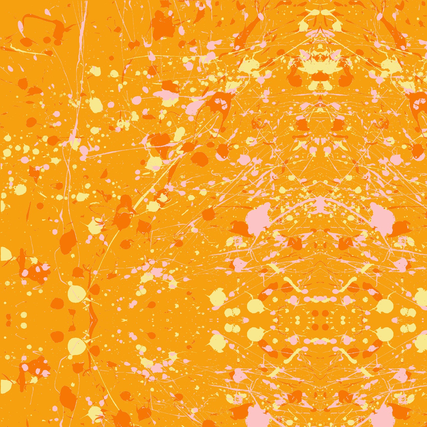 Rorschach in Persimmon quilting fabric, part of the Hue fabric collection by Giucy Giuce (SKU: PWGG016.PERSIMMON)