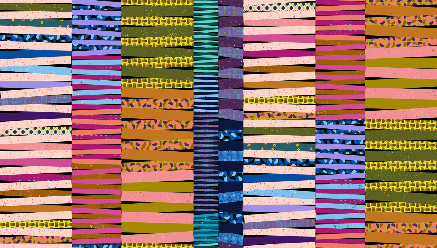 Tchotchkes - Sampler Stripe in Particolored - Giucy Giuce - PWGG023.PARTICOLORED - Half Yard (Preorder)
