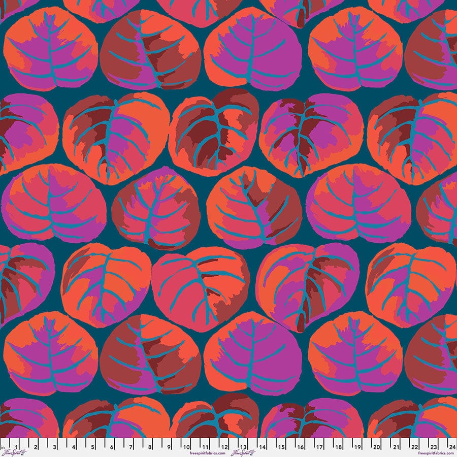 Palm Leaves in Red quilting fabric, part of the Kaffe Fassett Collective fabric collection by Kaffe Fassett (SKU: PWGP208.RED)