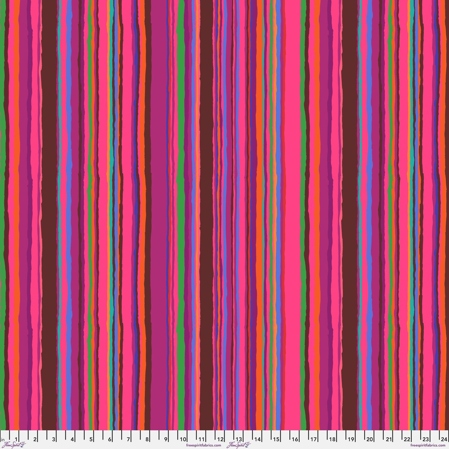 Echo Stripe in Red quilting fabric, part of the Kaffe Fassett Collective February 2026 fabric collection (SKU: PWGP209.RED)