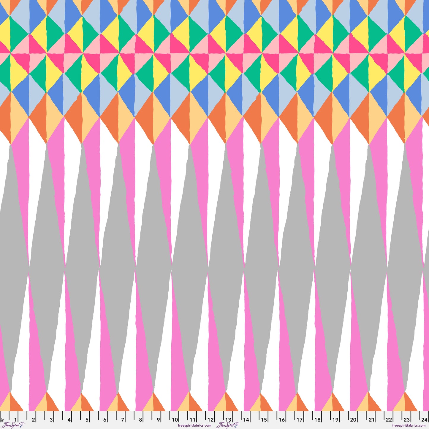 Spike in Pastel quilting fabric, part of the Kaffe Fassett Collective February 2026 fabric collection (SKU: PWGP215.PASTEL)