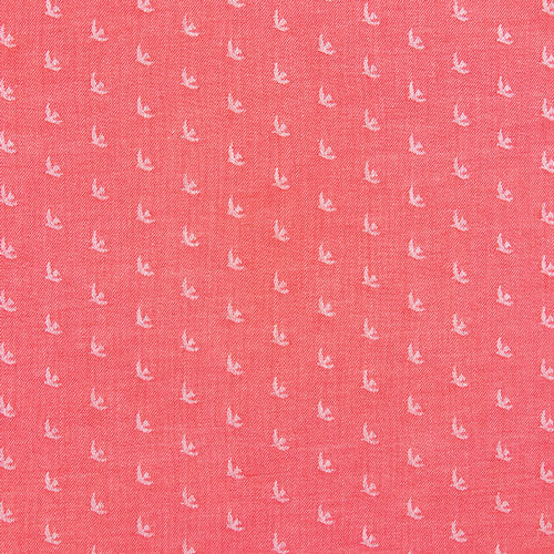 Picnic Wovens - Birds in Cardinal - Suzy Quilts - PWOV-5000 - Half Yard