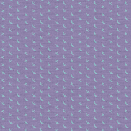 Picnic Wovens 2 - Birds in Violet - Suzy Quilts - PWOV2-5004 - Half Yard (Preorder)