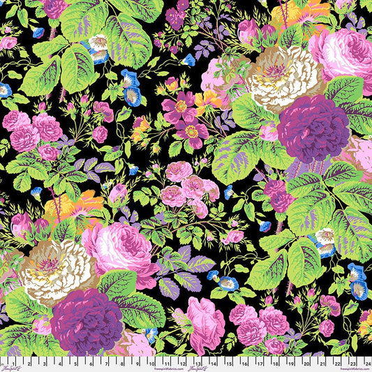 Gradi Floral in Contrast quilting fabric, part of the Kaffe Fassett Collective fabric collection by Philip Jacobs (SKU: PWPJ053.CONTRAST)