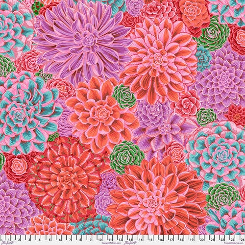 House Leeks in Pink quilting fabric, part of the Kaffe Fassett Collective fabric collection by Philip Jacobs (SKU: PWPJ113.PINK)
