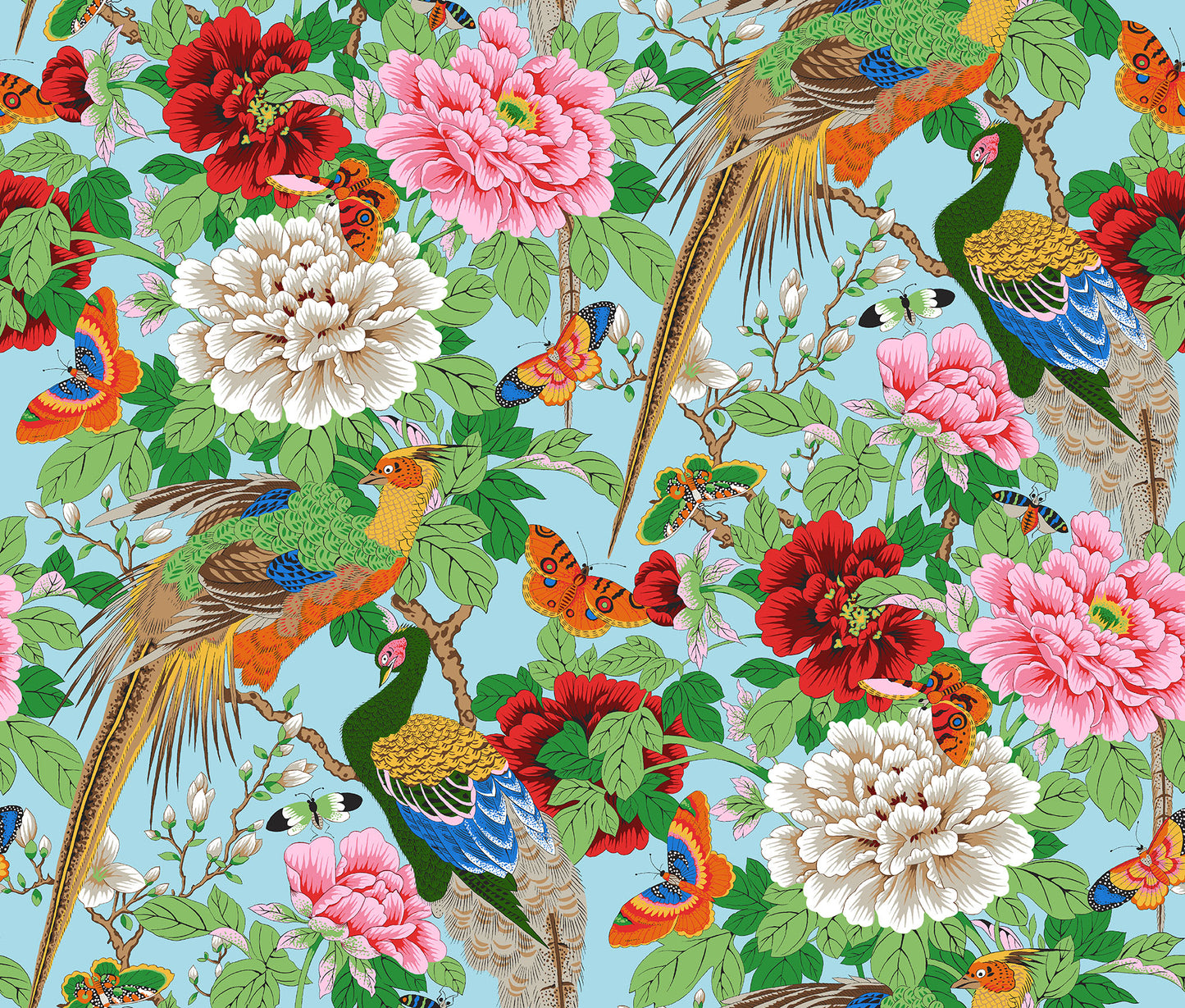Birds and Bees in Multi - Kaffe Fassett Collective - Half Yard